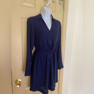 Express shirt dress women size XS could fit small bust 40 length 42 lined